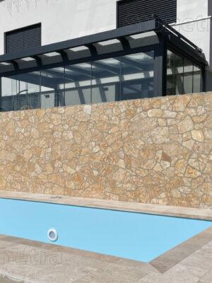 Vápenec Antic B4 obklad/dlažba hr. 2-3cm pr. 15-40 cm