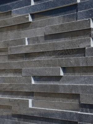 1161_p10 Mramor čierny leštený - remienkový kamenný obklad/panel