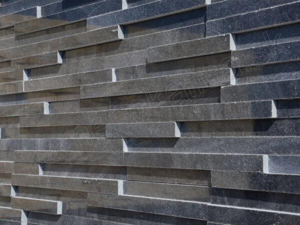 Mramor čierny leštený - remienkový kamenný obklad/panel