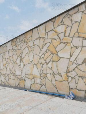 Vápenec B7 obklad hrúbka: Vápenec B7 nepravidelný 0,8 - 1,2 cm , Ø 15 - 50 cm