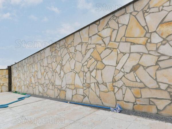 Vápenec B7 obklad hrúbka: Vápenec B7 nepravidelný 0,5 - 0,7 cm , Ø 15 - 50 cm