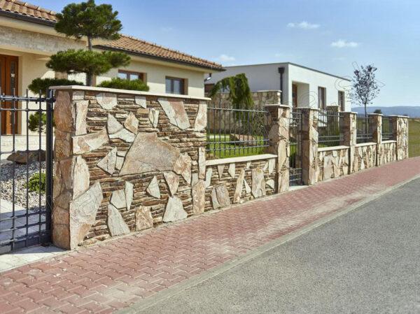 Gneis K3 obklad / dlažba hrúbka: 1 - 3 cm, priemer 15 - 50 cm Gneis