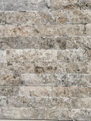 Travertín Silver - kamenný obklad 4x rezaný