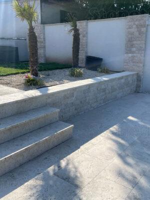 Travertín Classic - 4x rezaný omieľaný obklad výška 10 cm