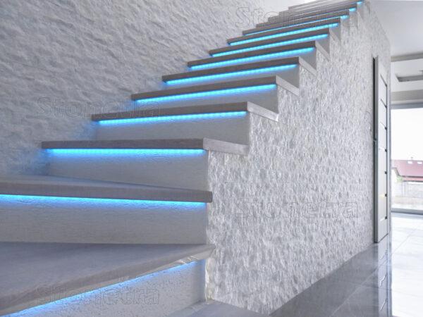 Mramor biely - kamenný obklad 4x rezaný