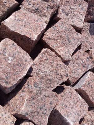 1640_8-11-cm Červená žula dlažobné kocky 8/11 cm - 5,4 m2/t