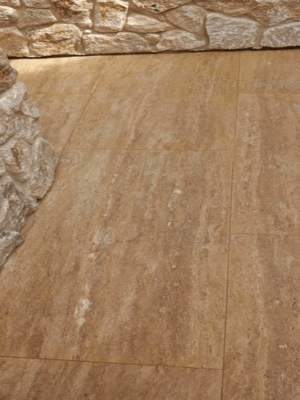 Travertín Classic Beige Premium VC 120 cm x 60 cm x 2 cm