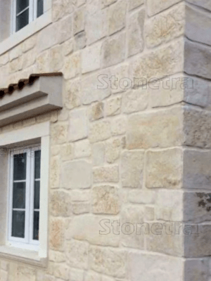 Vápenec Pašan - rock face 20 - 50 cm x 15- 30 cm x 2 - 4 cm - rohový prvok