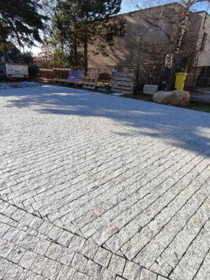 Žula šedá 4x rezaná kocka 8 x 8 x 6 cm