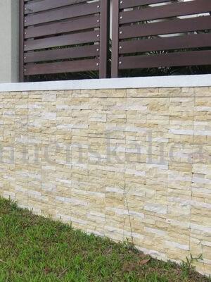 Mramor žltý - remienkový kamenný obklad/panel