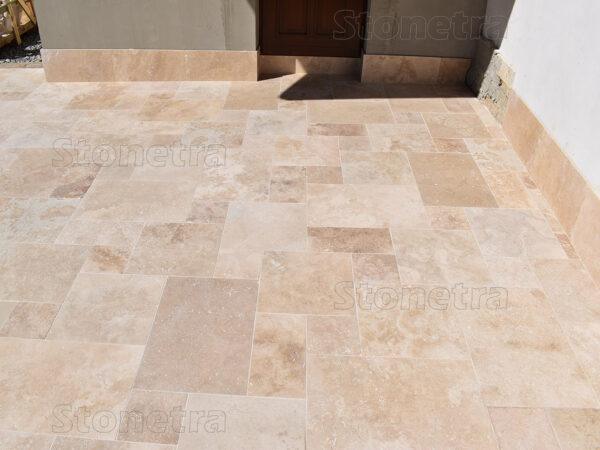 Travertín Classic Francúzsky vzor 1,2 cm - omieľané hrany