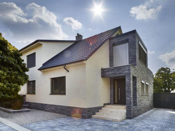 Mramor čierny kamenný obklad - 4x rezaný