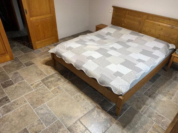 Travertín Silver francúzsky vzor hr. 1,2 cm - sekané hrany