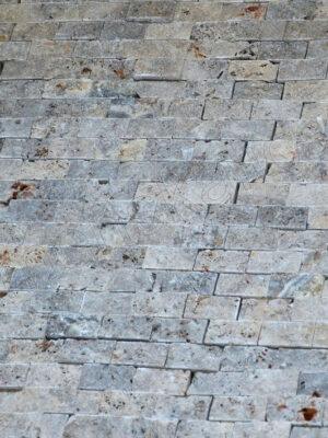 Travertín Silver mozaika 2,5 cm x 5 cm